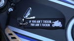 If You Ain't Tuckin, You Ain't Fuckin Carbon Fiber Key Tag